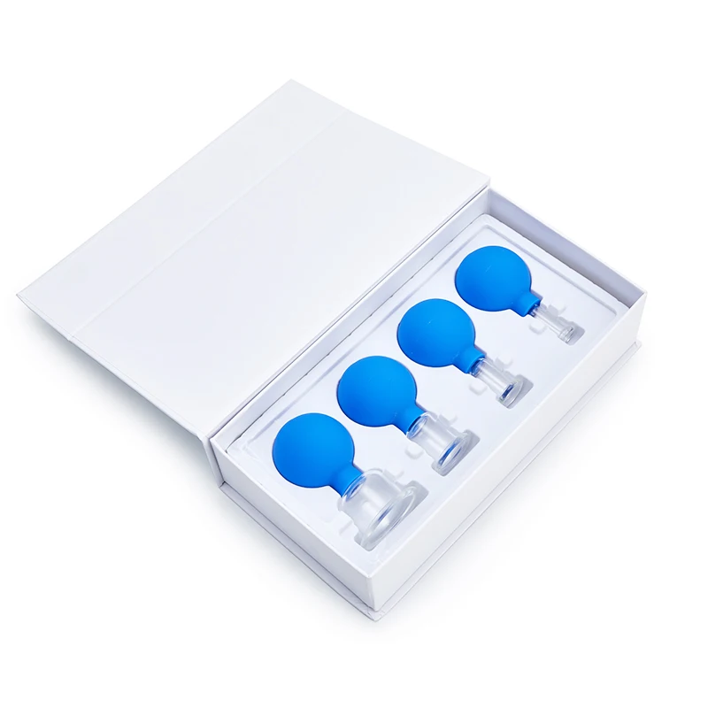

Medical Glass Face Cupping Set Vacuum Cupping Therapy Massager Suction Cup Facial Lifting Moisture Absorber Face Guasha Scraping