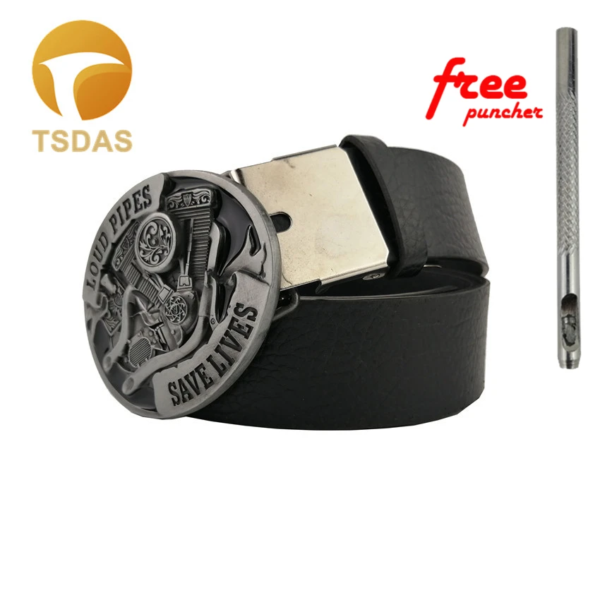 Громкий труб серебряная пряжка для ремня с магическое Оловянное ожерелье