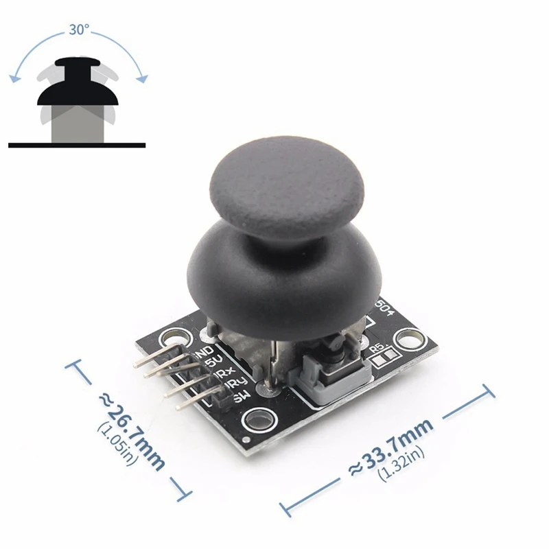 5 Pin Breakout Module Shield For Ps2 Joystick Game Controller 2.54Mm Two-Way Rocker 10K Resistor Arduino Diy Kit | Электроника