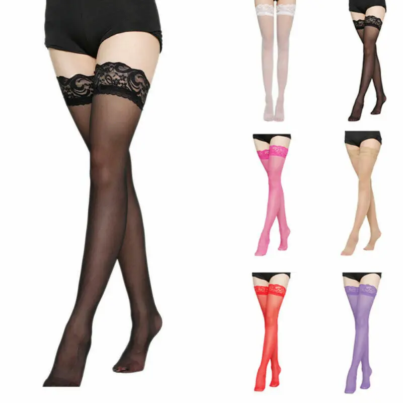 1 пара женские чулки Модные сексуальные колготки до бедра кружевные повседневные