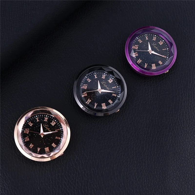 Автомобильные часы модные звездное небо римские цифры кварцевые с циферблатом