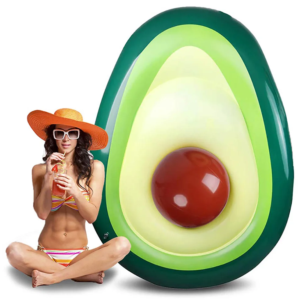 

Inflatable Avocado Swimming Ring Giant Pool Lounge Adult Pool Float Swimming Circle Life Buoy Raft Swimming Water Pool Toys