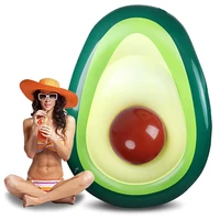 inflatable avocado swimming ring giant pool lounge adult pool float swimming circle life buoy raft swimming water pool toys