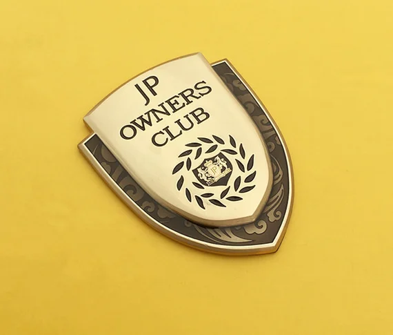 

3D Gold Metal JP Produce VIP Club Luxury Auto Car Trunk Rear Fender Emblems Badge Decal Sticker