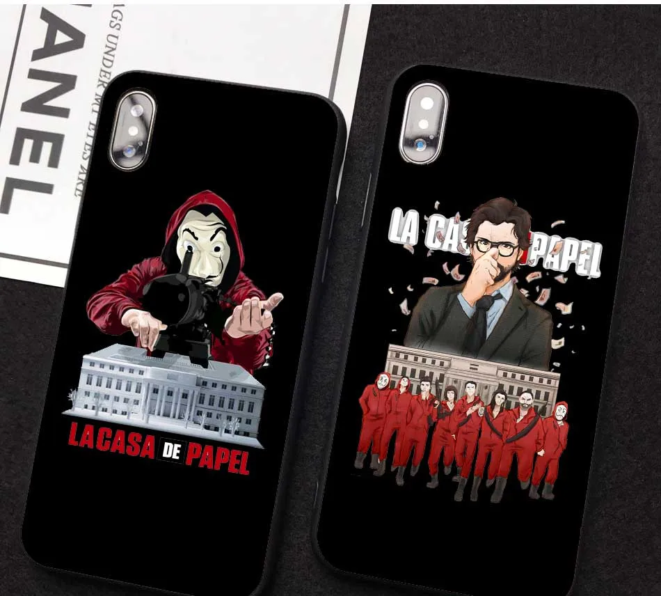 LA Casa De Papel Bella ciao heist money Испания ТВ чистый мягкий чехол для iPhone 6S 7 8Plus 11 Pro MAX 2019 SE 5 8 XR