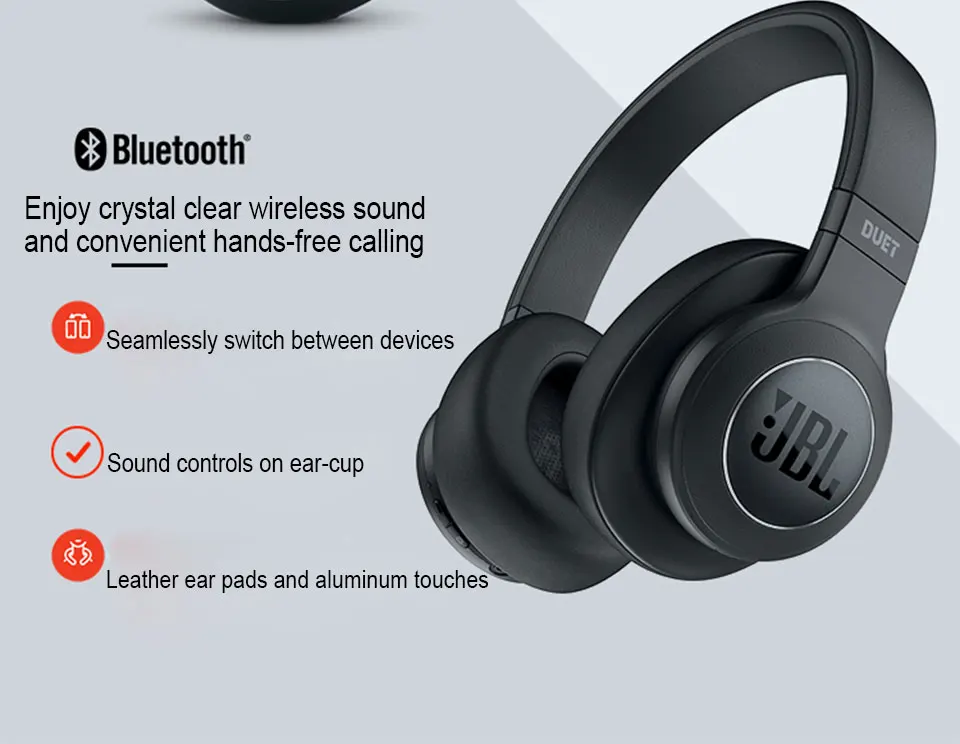 JBL Duet NC беспроводные Bluetooth наушники с активным шумоподавлением Быстрая зарядка 24 часа Время работы от аккумулятора спортивные наушники Спортивная гарнитура