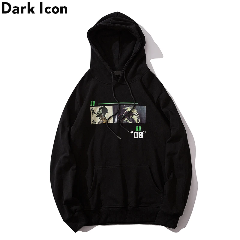 Мужской пуловер с принтом Dark Icon модная Толстовка в стиле хип хоп черного и