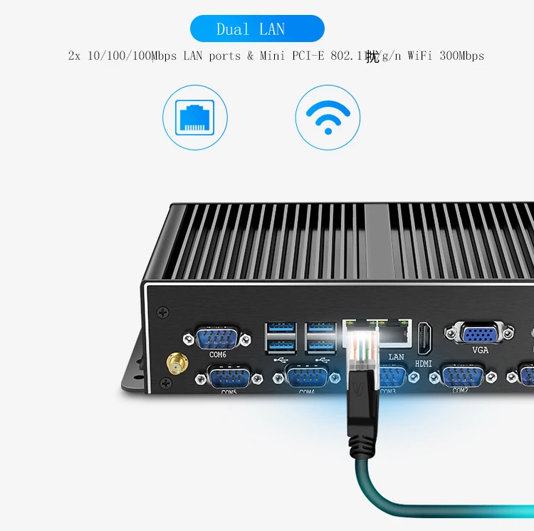 

WiFi 1000 Gigabit Lan Fanless Mini PC i7 i5 i3 CPU DDR4/DDR3 Win10 Pro Barebone gamer Computer Win10 Pro Linux HTPC VGA HDMI