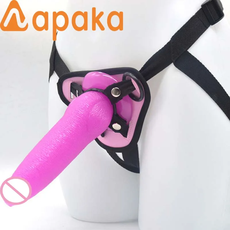 Секс товары страпон пенис трусики для лесбиянок ремешок на реалистичный большой