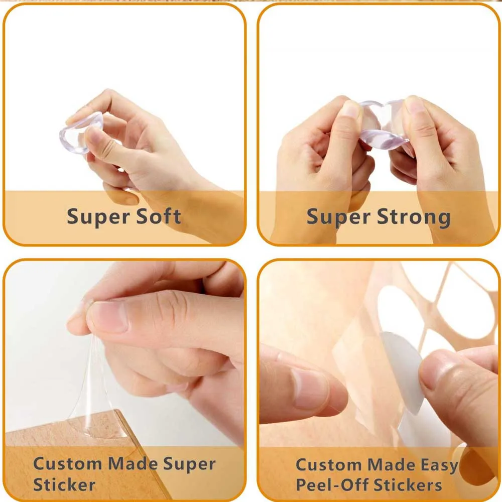 4Pcs/Set Corner Protector Baby Child Safety Table Silicone Guards Anti-Collision Angle Edge Protection Cover | Мебель