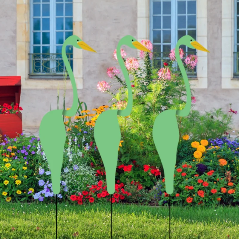 

ZL 1pc Bird Swan Flamingo Garden Lawn Art Decoration Outdoor Garden Decorative Outdoor Flamingo Decoration