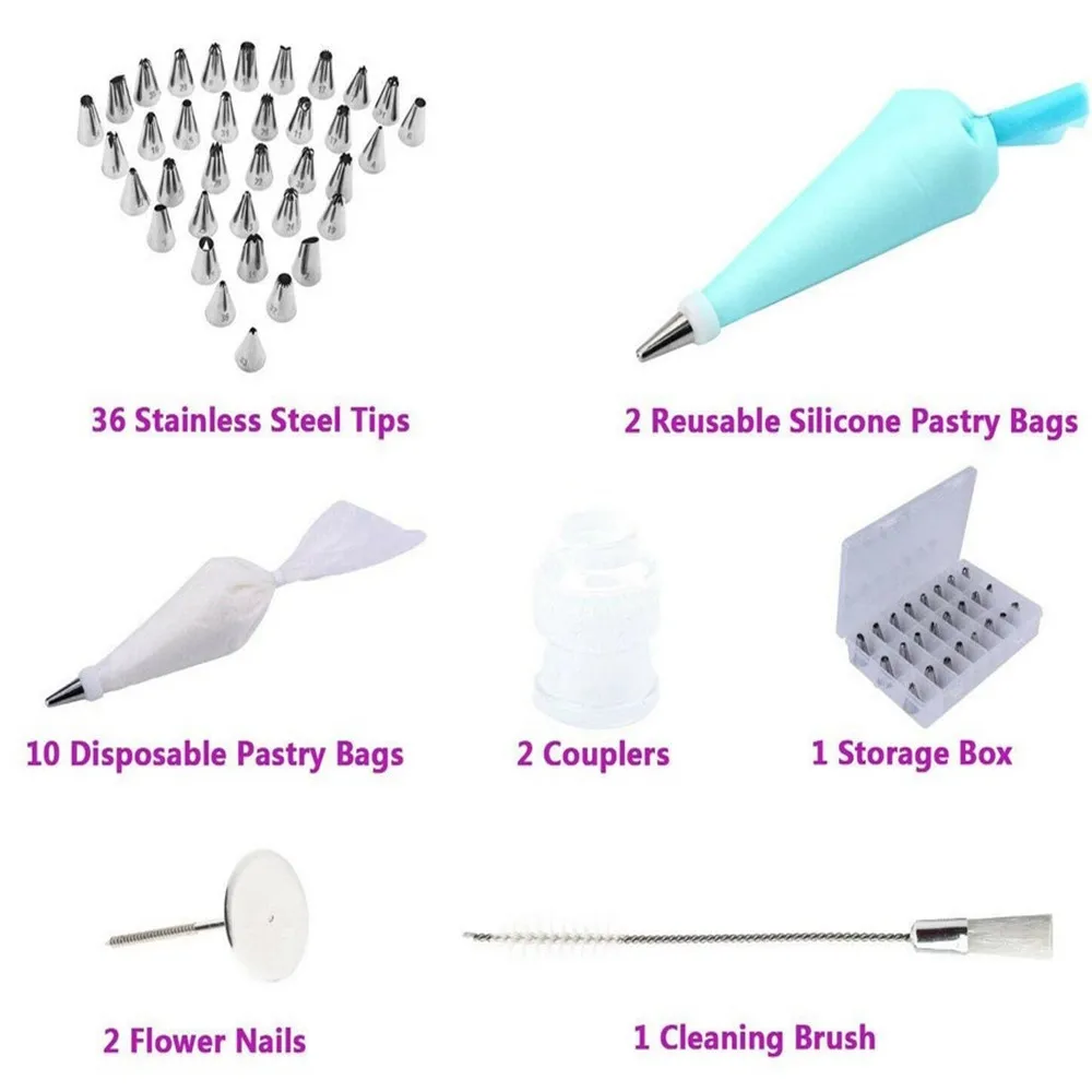 Набор кондитерских насадок 53 шт. Кондитерские насадки кондитерский мешок