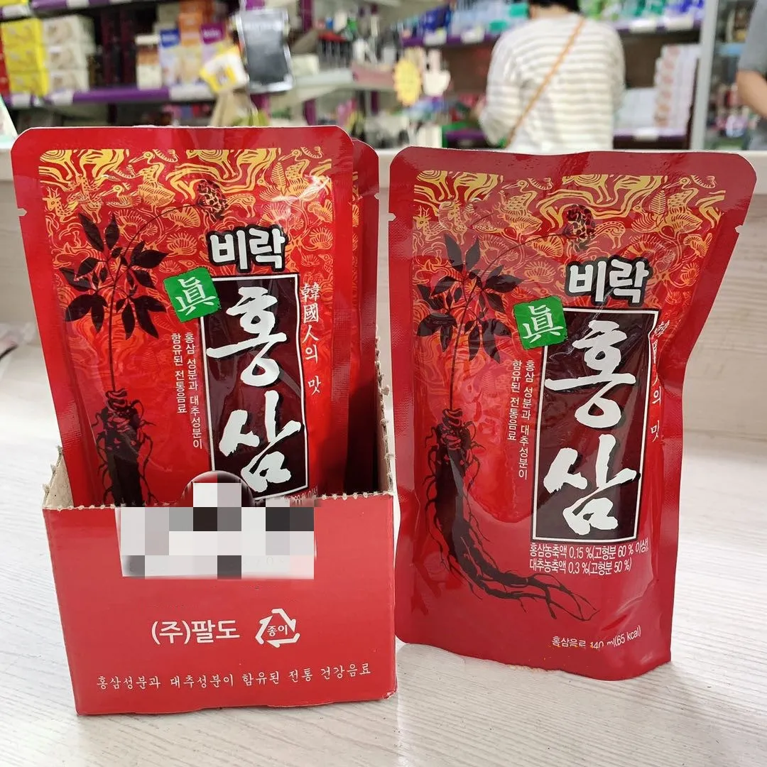 

redginsen juice tonic Bagged concentrate beverage 140ml/bag