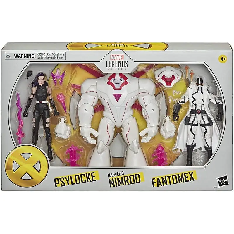 

Hasbro marvel x-men series figuras de ao colecionveis psylocke maravilhas nimrod e fantomex brinquedos presente