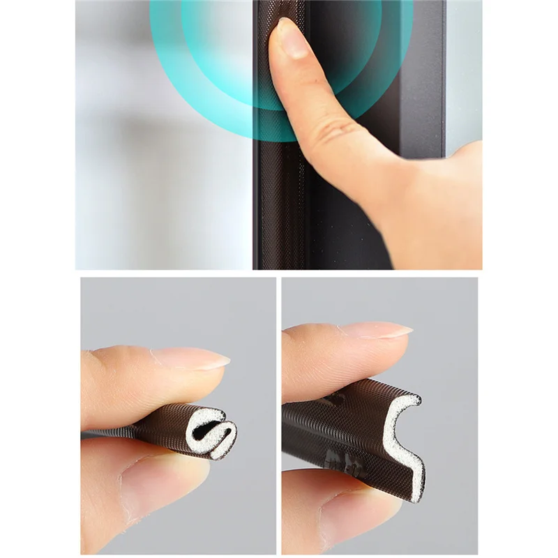 Беспроводные двери окна уплотнительные ленты пены ПУ клейкая лента