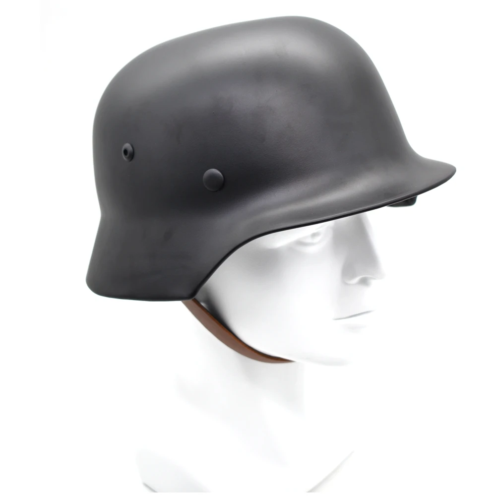 Тактический немецкий шлем M35 военный спецназа для страйкбола черный зеленый