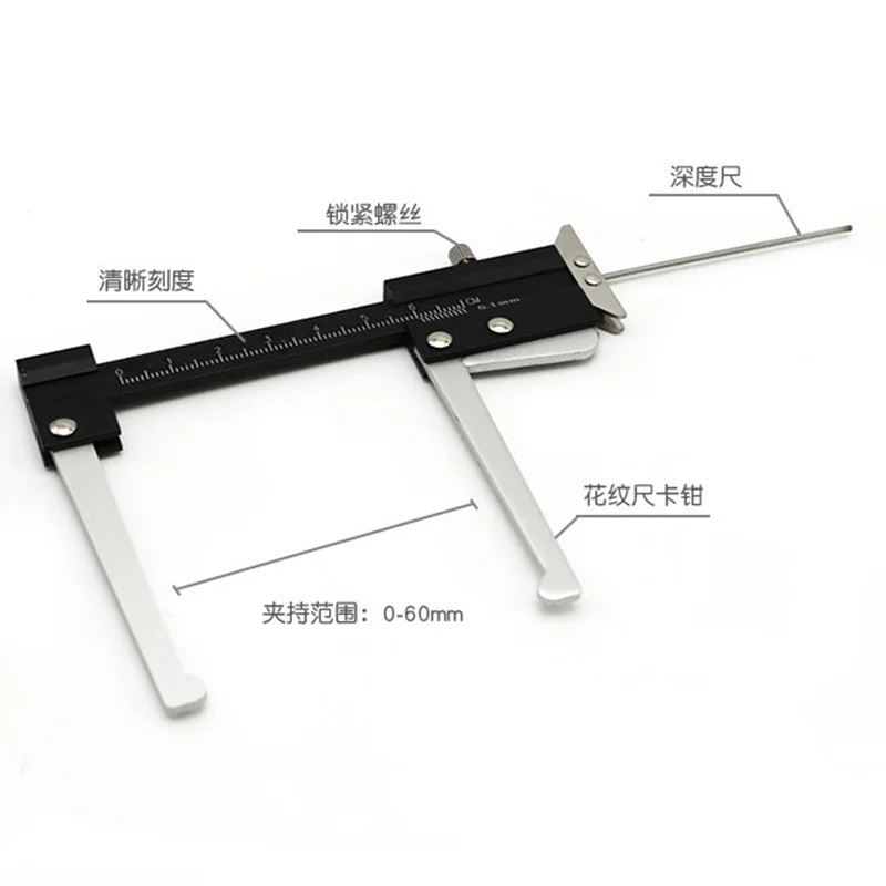

Stainless Steel Vernier Brake Disc Caliper 0-60mm Brake Plate Vernier Calipers Brake Rotor Gauge For Brake Discs Disks Measuring