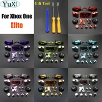 yuxi for xbox one elite x1 controller bumper triggers buttons replacement full set d pad lb rb lt rt chrome buttons t8ht6 tool