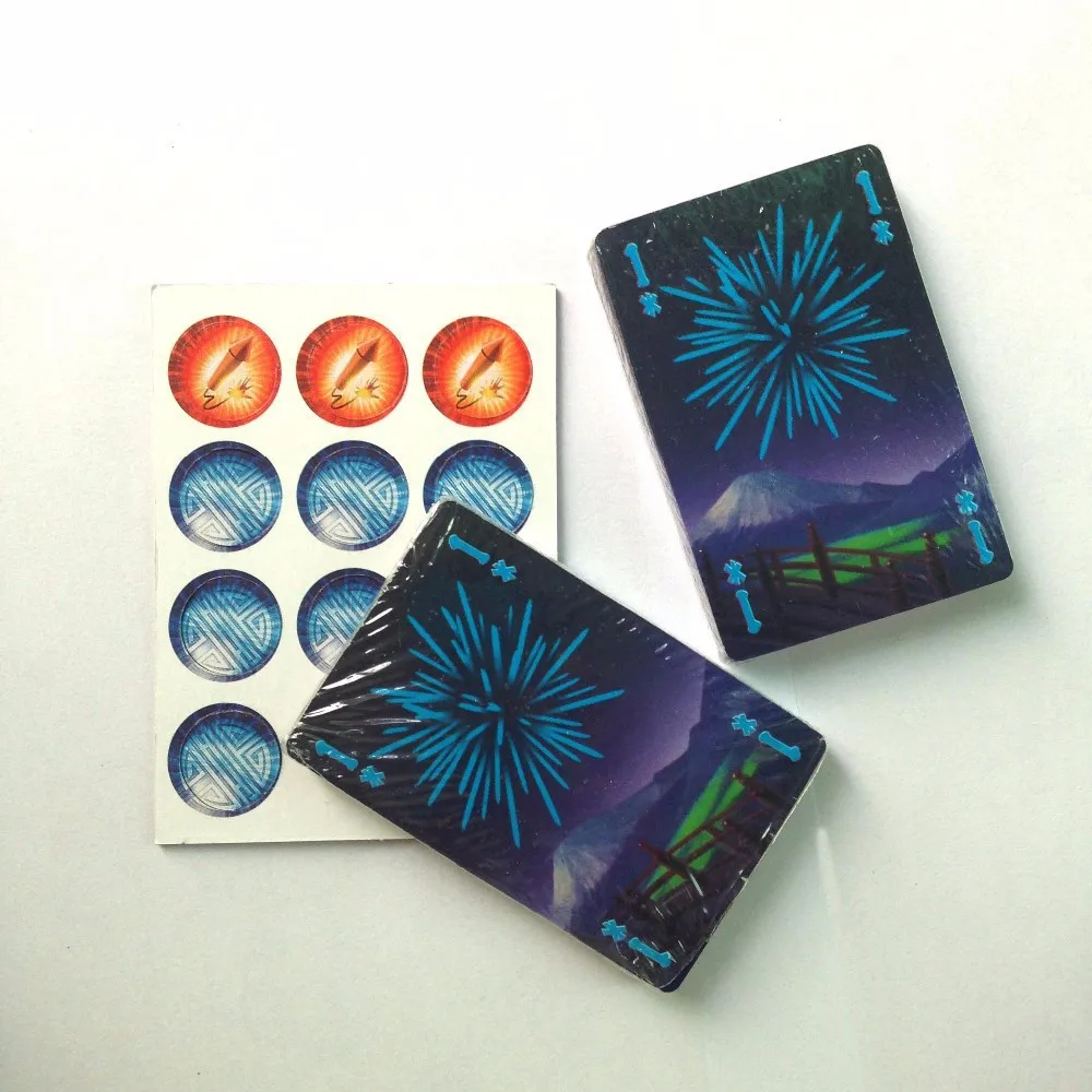 Настольная игра HANABI с карточками для 2-5 игроков легко играть в веселую игру