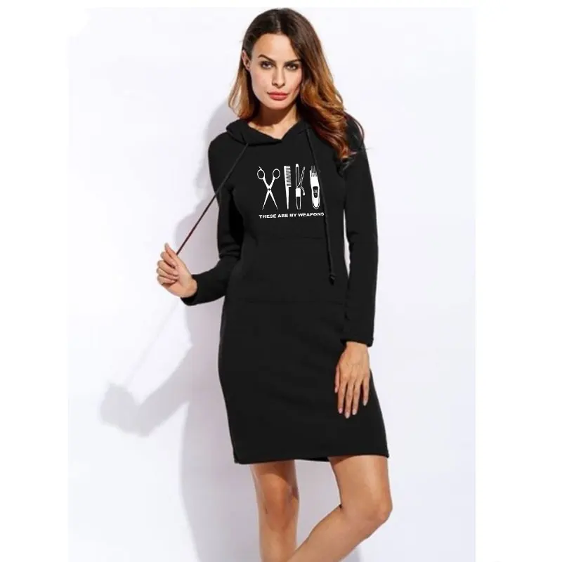Новинка 2020 парикмахерское оружие женское сексуальное платье с капюшоном и