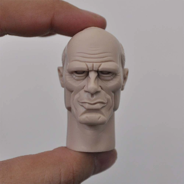 

1/6 The Male Gangsters Unpainted Head Sculpt Models Comic Style for 12''Figures Bodies Accessories