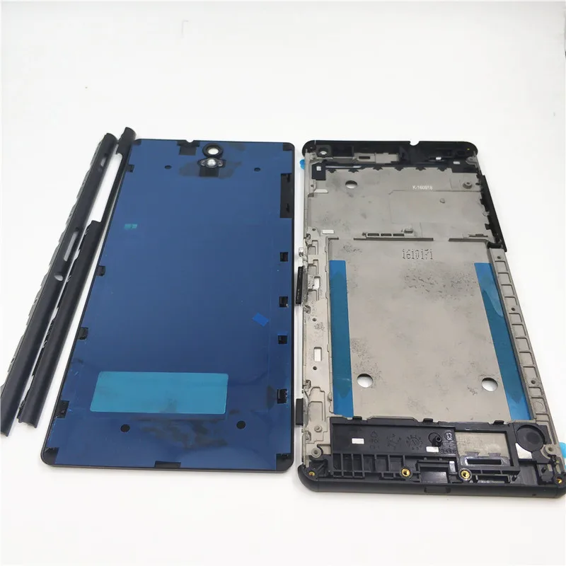 

Средняя передняя рамка Безель полный корпус для Sony Xperia C5 Ulera E5553 E5506 рамка держателя ЖК-экрана Запасные части + металлическая боковая планка