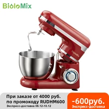 BioloMix Stand Mixer Stainless Steel Bowl 6-speed Kitchen Food Blender Cream Egg Whisk Cake Dough Kneader Bread Maker