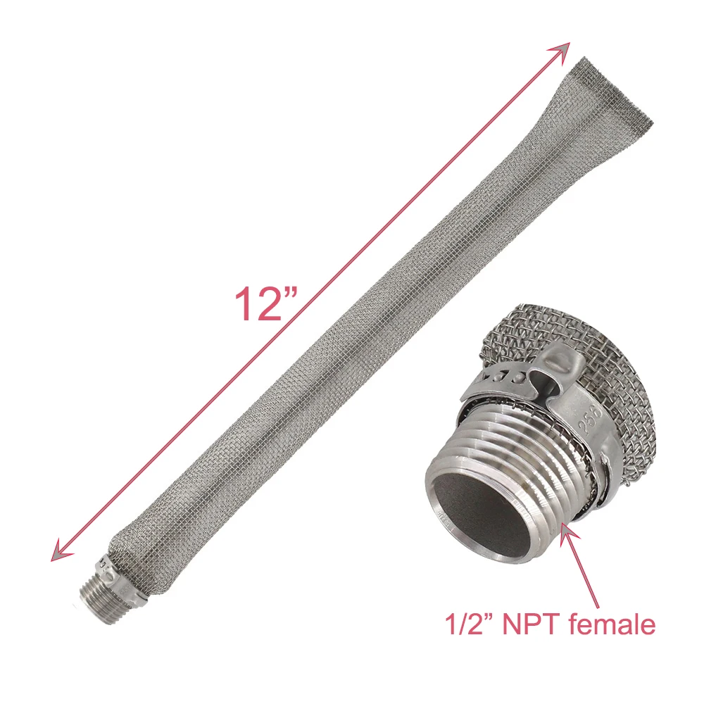 12 &quotНержавеющая сталь Bazooka экран 1/2&quot NPT для Домашнего Пива пивной чайник или Mash