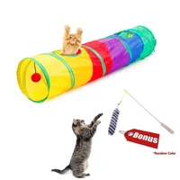 cat toys collapsible pets play multicolor tunnel tube cat toy puppy game cat toys interactive pet products cat tunnel