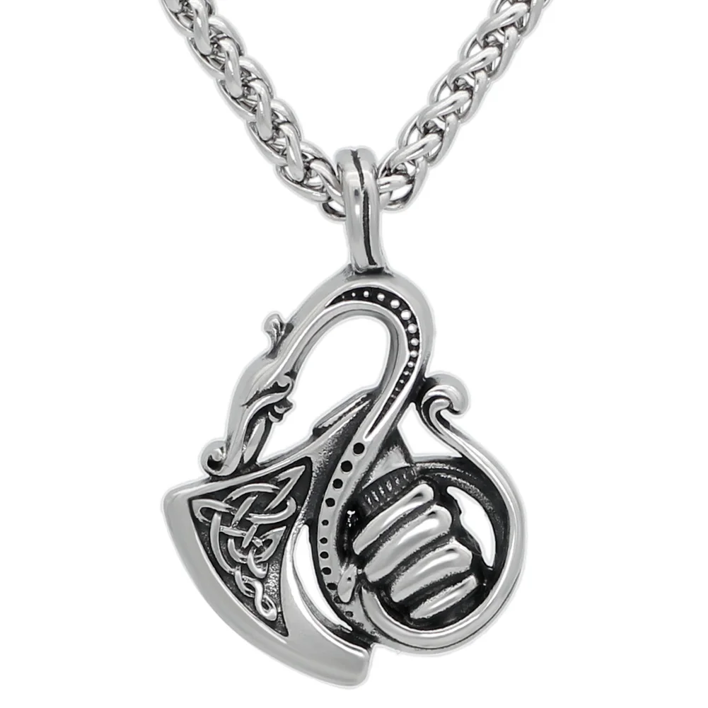 Мужские бриллиантовые топоры из нержавеющей стали бриллиантовое ожерелье с