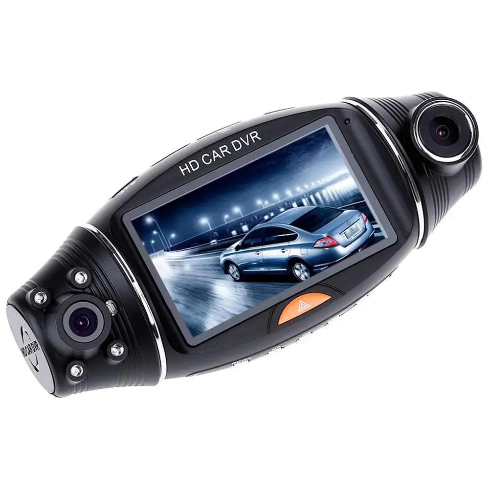1080P HD с двумя линзами 140 ° Dash Cam gps автомобильный видеорегистратор видеокамера g-сенсор ночного видения камера заднего вида