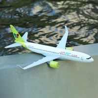 korean jin air flights boeing 737 airplane alloy diecast model 15cm world aviation collectible souvenir ornament miniature