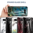 Чехол для LG G5 G6 G7 G8, тонкая задняя крышка, чехол для LG G7, роскошный 9H чехол из закаленного стекла, мраморный мягкий чехол для LG G5 G6 G7 G8, чехол