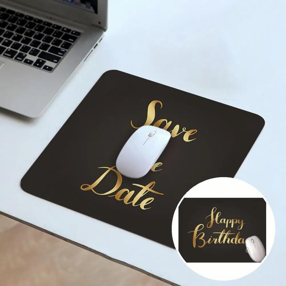 

Полезная Подушка для мыши, удобная и тонкая работа, экологически чистый Настольный коврик для мыши с буквами Новинка