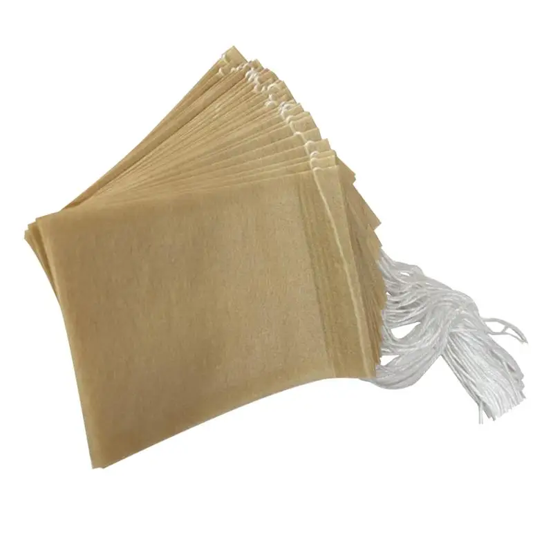 100PCS Tea Bag One-Off Mesh Filter Spice Pouch Teapot Drink Bottles Strainer Refillable Flower Teabag Sachets Coffee Fulter | Дом и сад