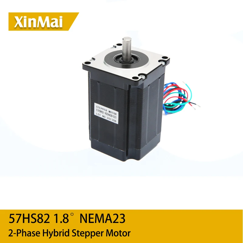 

10 pcs 57mm Nema 23 Stepper motor 82 mm body length 2.2 N.m torque from China low price 315Oz-in Nema23 for CNC Router
