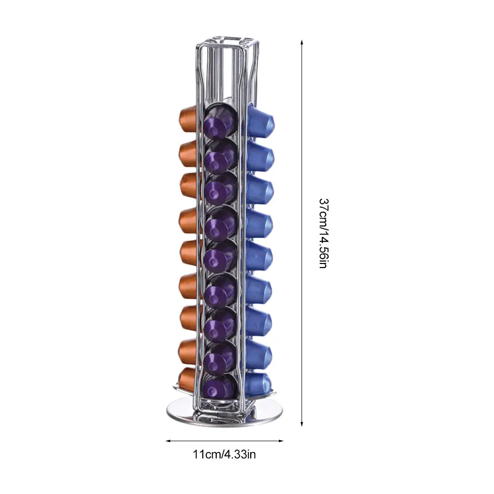

Coffee Capsule Storage Rack Rotating Coffee Pods Holder Rotating Rack Special Storage For Capsules Kitchen Tool
