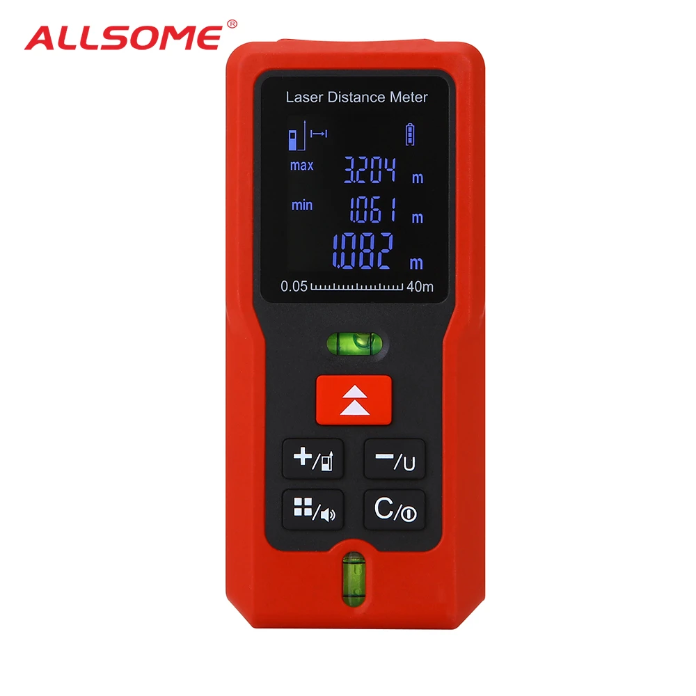 ALLSOME 40/M60/M80/M100 ABS Ручной цифровой лазерный дальномер диастиметр измерительный