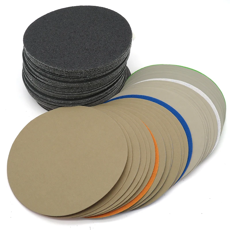 

20pcs 6 Inch 150mm Waterproof Sanding Discs Hook & Loop Silicon Carbide Sandpaper Wet/Dry 60 to 10000 Grit for Polishing