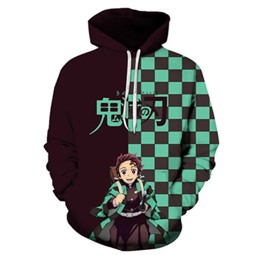 

Demon Slayer Print Hoodie Men Fashion 3d Hoody Anime Clothes Women Sweatshirt Hoodies Kids Hip Hop Clothing Kimetsu No Yaiba Top