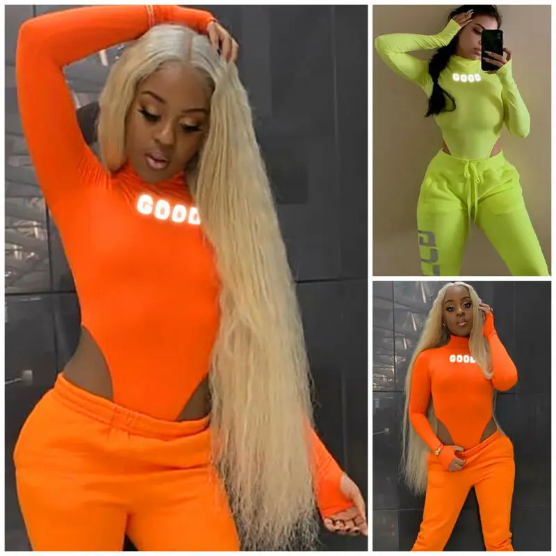 Женский светоотражающий костюмчик боди Песочник с длинным рукавом клубный