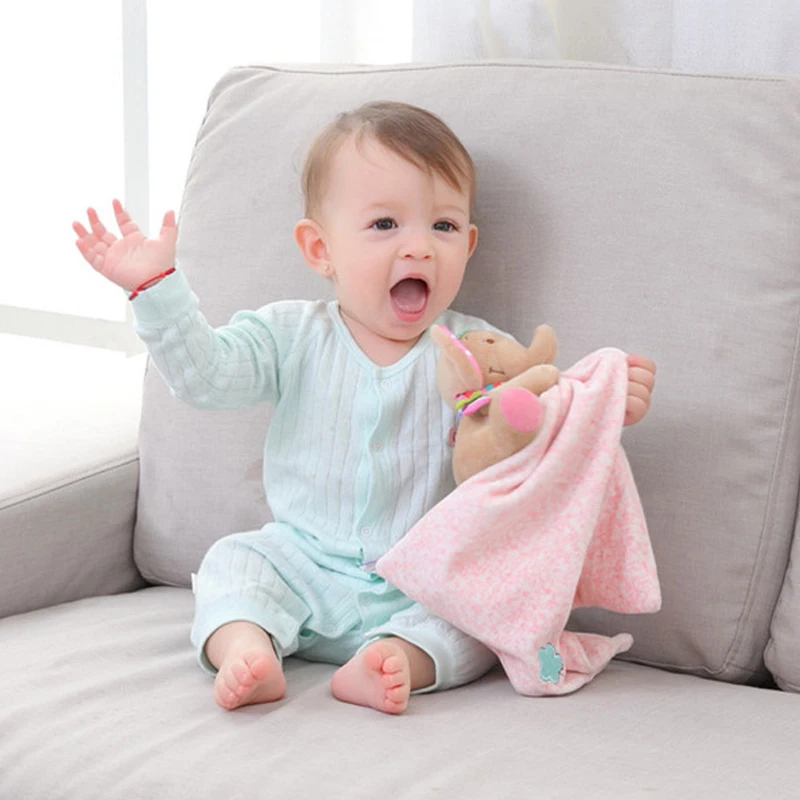 Детские плюшевые успокаивающие игрушки одеяло безопасности детские мягкое