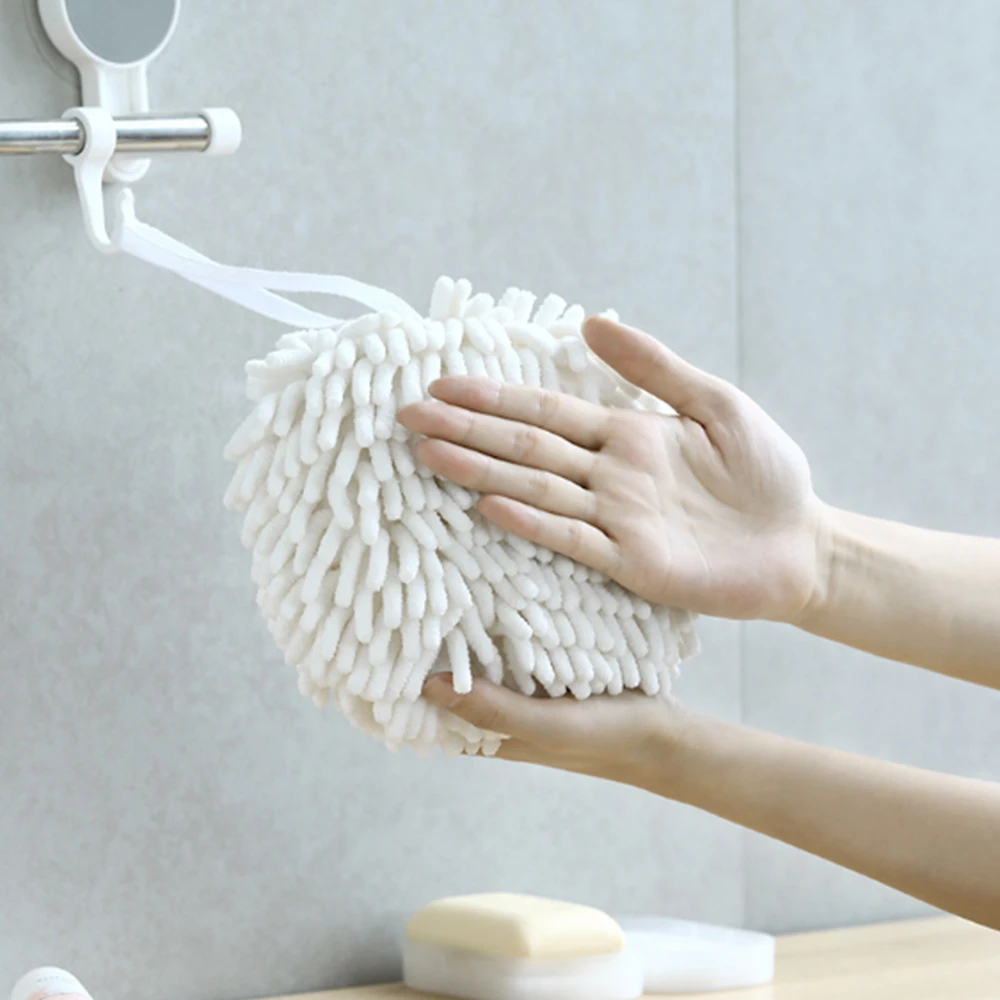 Новинка шенилловое подвесное полотенце для рук Кухонное без ворса тряпка ванной