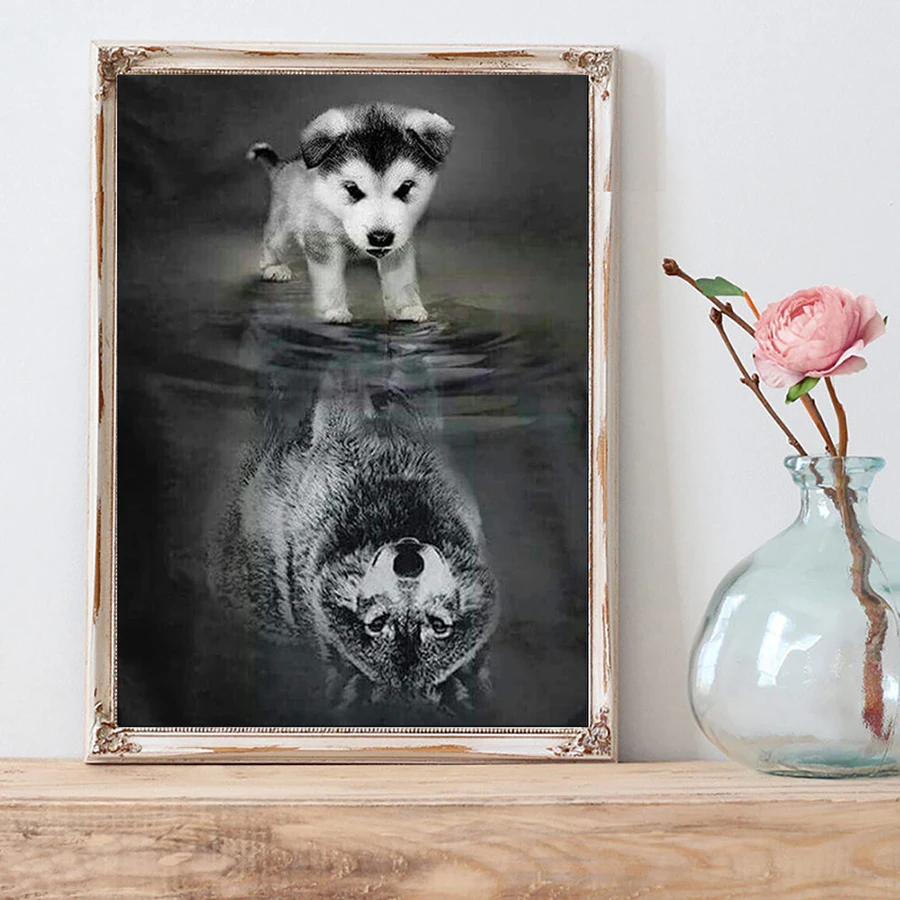 5D DIY Алмазная живопись Кот и Тигр полный квадрат/круг вышивка животных с ринестонами мозаика домашний декор Крестик подарок.