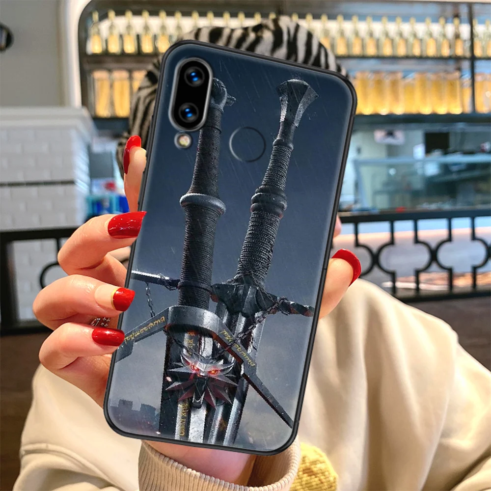 

Witchers Game Phone case For Huawei Honor 6 7 8 9 10 10i 20 A C X Lite Pro Play black pretty cover soft prime 3D shell silicone