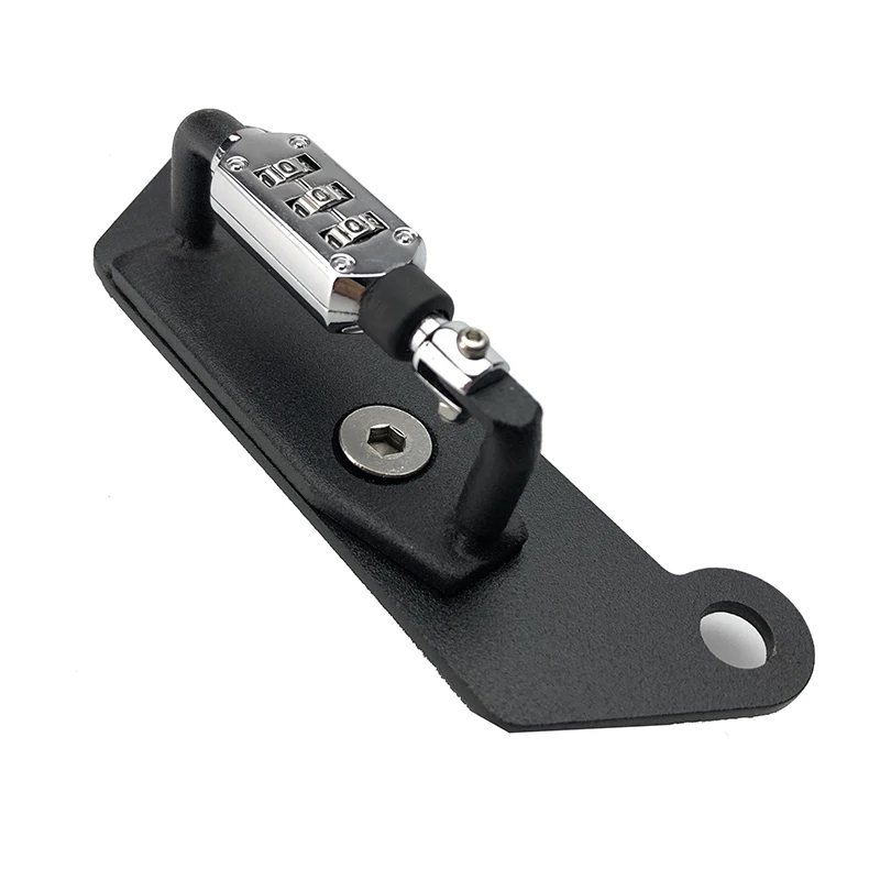Замок для мотоциклетного шлема крючок крепления паролем черная боковая защита