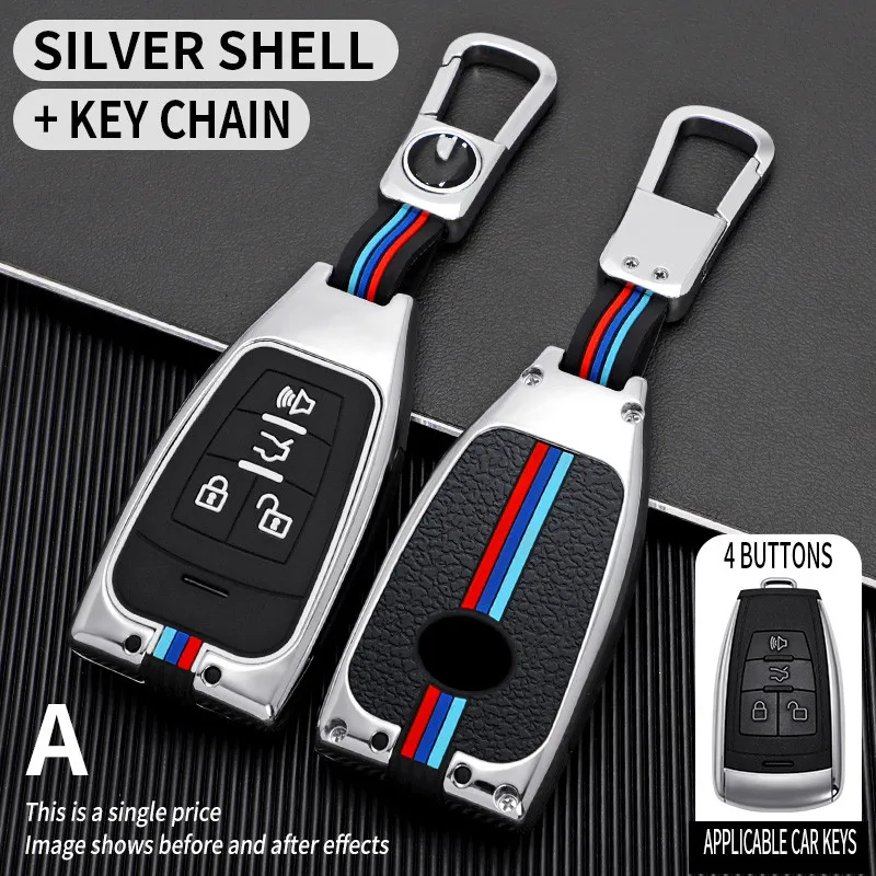 

Key Case Car Styling 4 Button Key Fob Shell Cover for SAAB 9-3 93 2003-2009 for Cadillac BLS Keychain Holder Key Bag Accessories