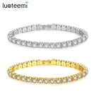LUOTEEMI 3 мм 4 мм 5 мм AAA CZ Stone Теннисный браслет и браслеты для женщин Свадебные обручальные модные ювелирные изделия Pulseras Mujer Gifts