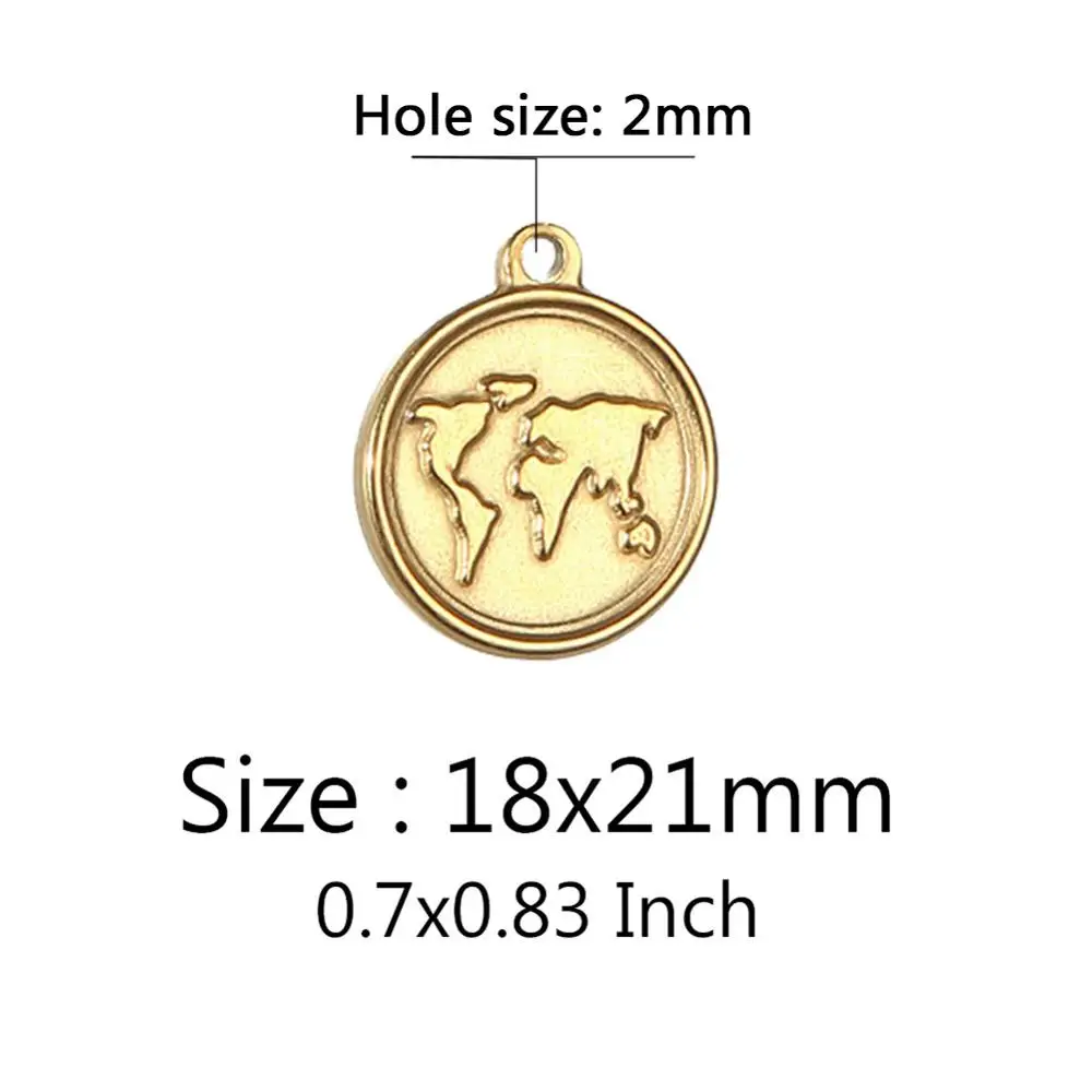 5 шт./лот подвеска шарик из нержавеющей стали кулон для изготовления ожерелья