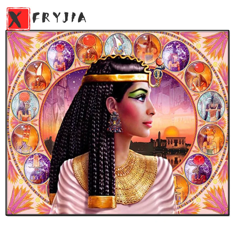 

Алмазная живопись, Религиозное искусство, вышивка крестом, алмазная вышивка, Египетский портрет, полная квадратная круглая мозаика, украше...